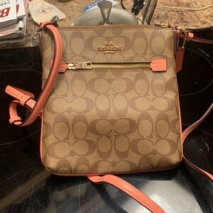 Coach Brand New! 8x 8 x 1 letter carrier Crossbody Bag